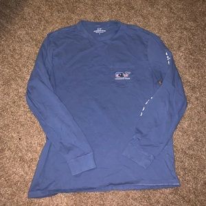 Mens Vineyard Vines Long sleeve blue shirt large